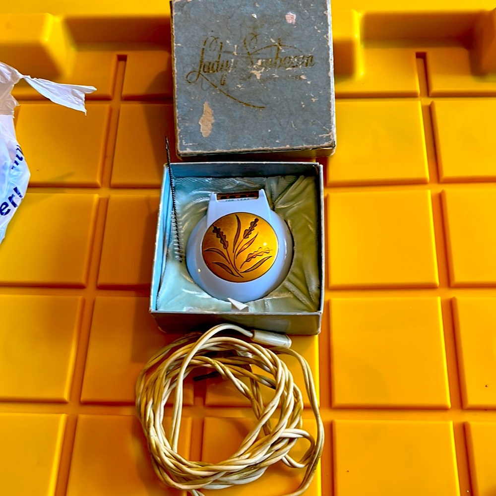 Vintage 1960s Lady Sunbeam . Blue With Gold Embellishment. Comes With Blue Box